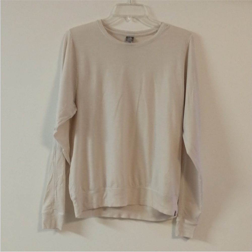 Icebreaker Nature Dye Drayden long sleeve Crewe Cool Lite Large *flaw*